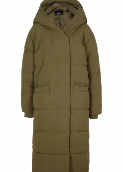bonprix Jacken & Mäntel|Nachhaltigere Materialien^Oversize Steppmantel dunkeloliv