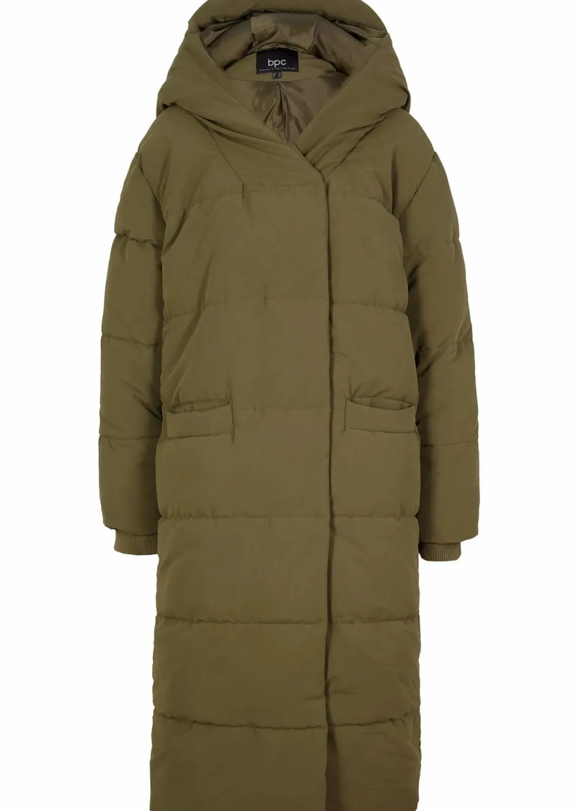 bonprix Jacken & Mäntel|Nachhaltigere Materialien^Oversize Steppmantel dunkeloliv
