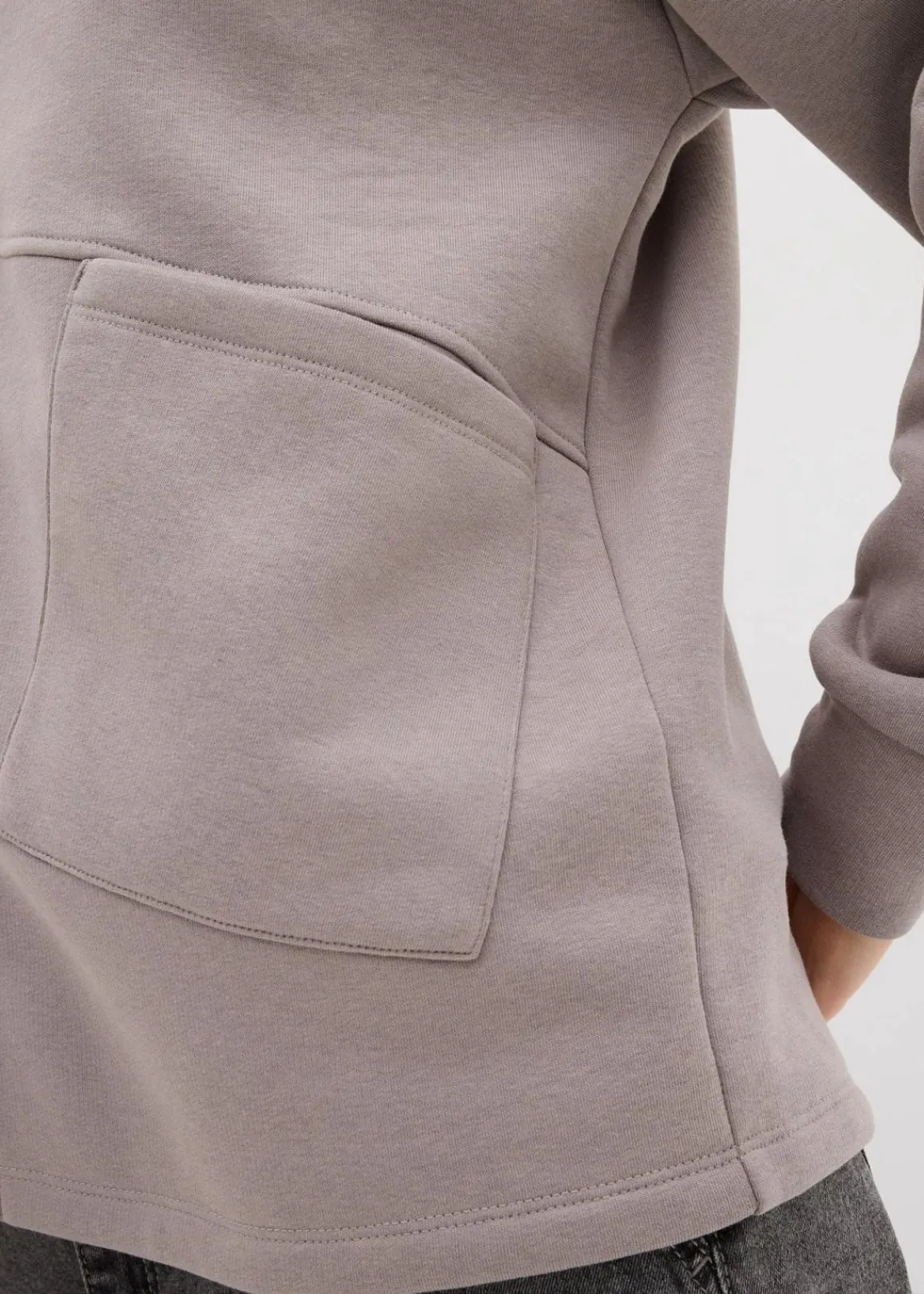 bonprix Nachhaltigere Materialien|Sweat^Oversize Sweatjacke grau