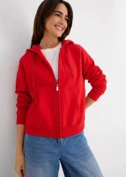 bonprix Nachhaltigere Materialien|Sweat^Oversize Sweatjacke lavarot