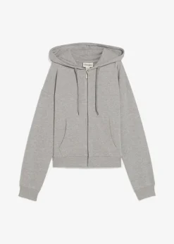 bonprix Nachhaltigere Materialien|Sweat^Oversize Sweatjacke hellgrau meliert meliert