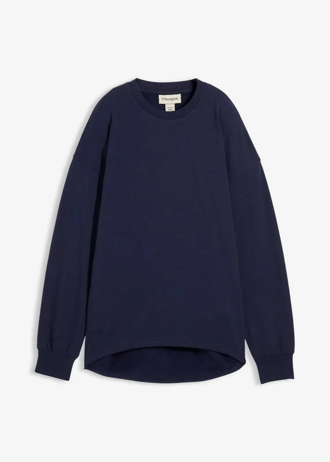 bonprix Bekleidung·Blusen & Tuniken|Sweat^Oversize Sweatshirt dunkelblau