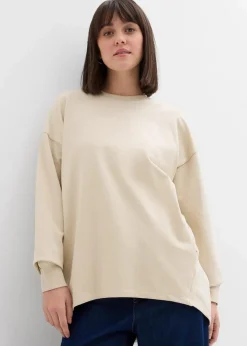 bonprix Sweat|Bekleidung·Blusen & Tuniken^Oversize Sweatshirt hellsand