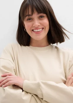 bonprix Sweat|Bekleidung·Blusen & Tuniken^Oversize Sweatshirt hellsand