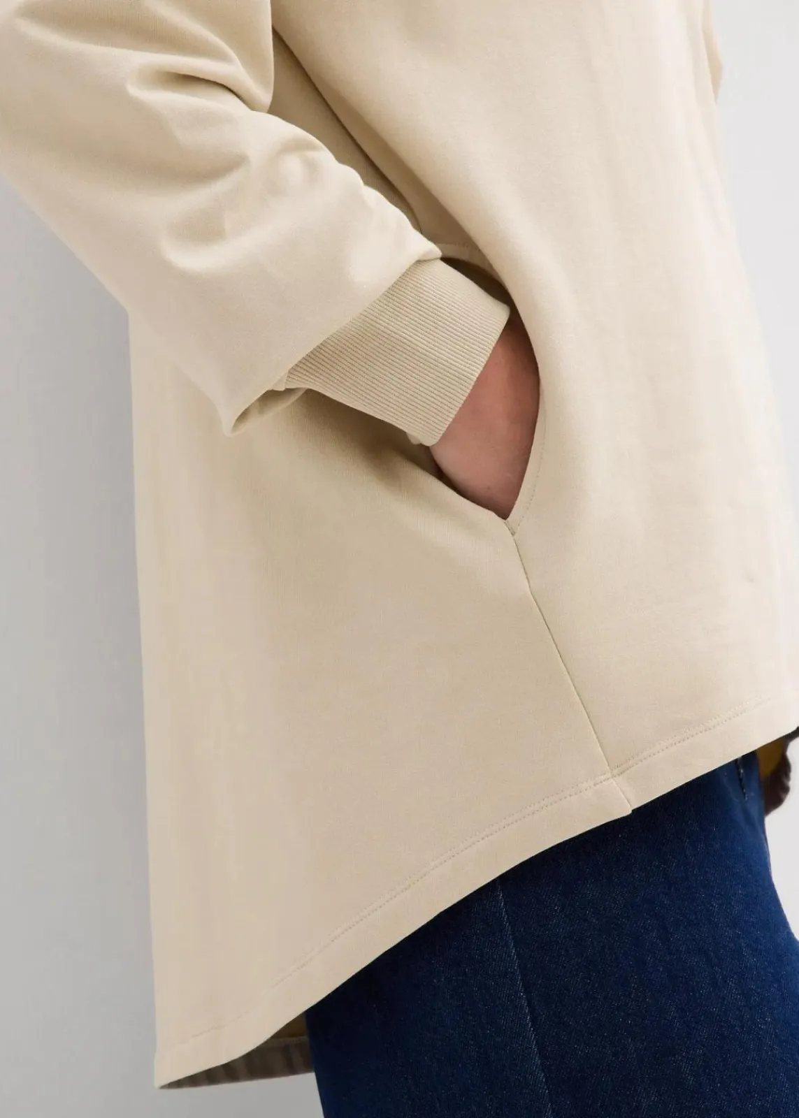 bonprix Sweat|Bekleidung·Blusen & Tuniken^Oversize Sweatshirt hellsand