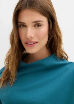 bonprix Bekleidung·Röcke|Bekleidung·Blusen & Tuniken^Oversize Sweatshirt aus weichem Scuba pfeffergrün