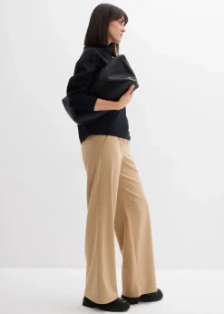 bonprix Sweat|Basics^Oversize Sweatshirt aus weichem Scuba schwarz