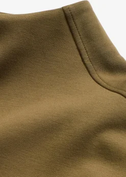 bonprix Sweat|Basics^Oversize Sweatshirt aus weichem Scuba erdoliv