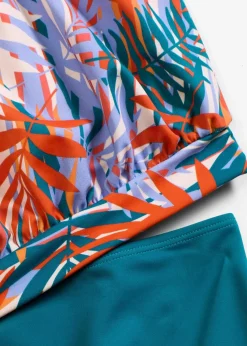 bonprix Nachhaltigere Materialien|Tankinis^Oversize Tankini (2-tlg.Set) petrol/bunt bedruckt