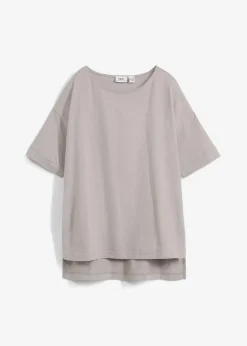 bonprix Shirts & Tops|Nachhaltigere Materialien^Oversize T-Shirt aus reiner Baumwolle schattengrau