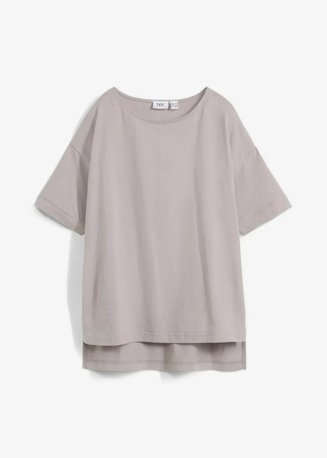 bonprix Shirts & Tops|Nachhaltigere Materialien^Oversize T-Shirt aus reiner Baumwolle schattengrau