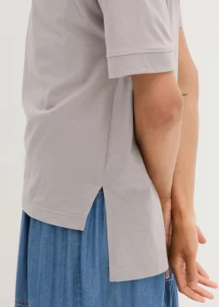 bonprix Shirts & Tops|Nachhaltigere Materialien^Oversize T-Shirt aus reiner Baumwolle schattengrau