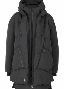 bonprix Bekleidung·Hosen|Jacken & Mäntel^Oversize Winterjacke mit Kapuze schwarz