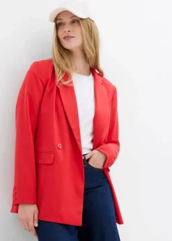 bonprix Bekleidung·Basics|Blazer^Oversize-Blazer erdbeere