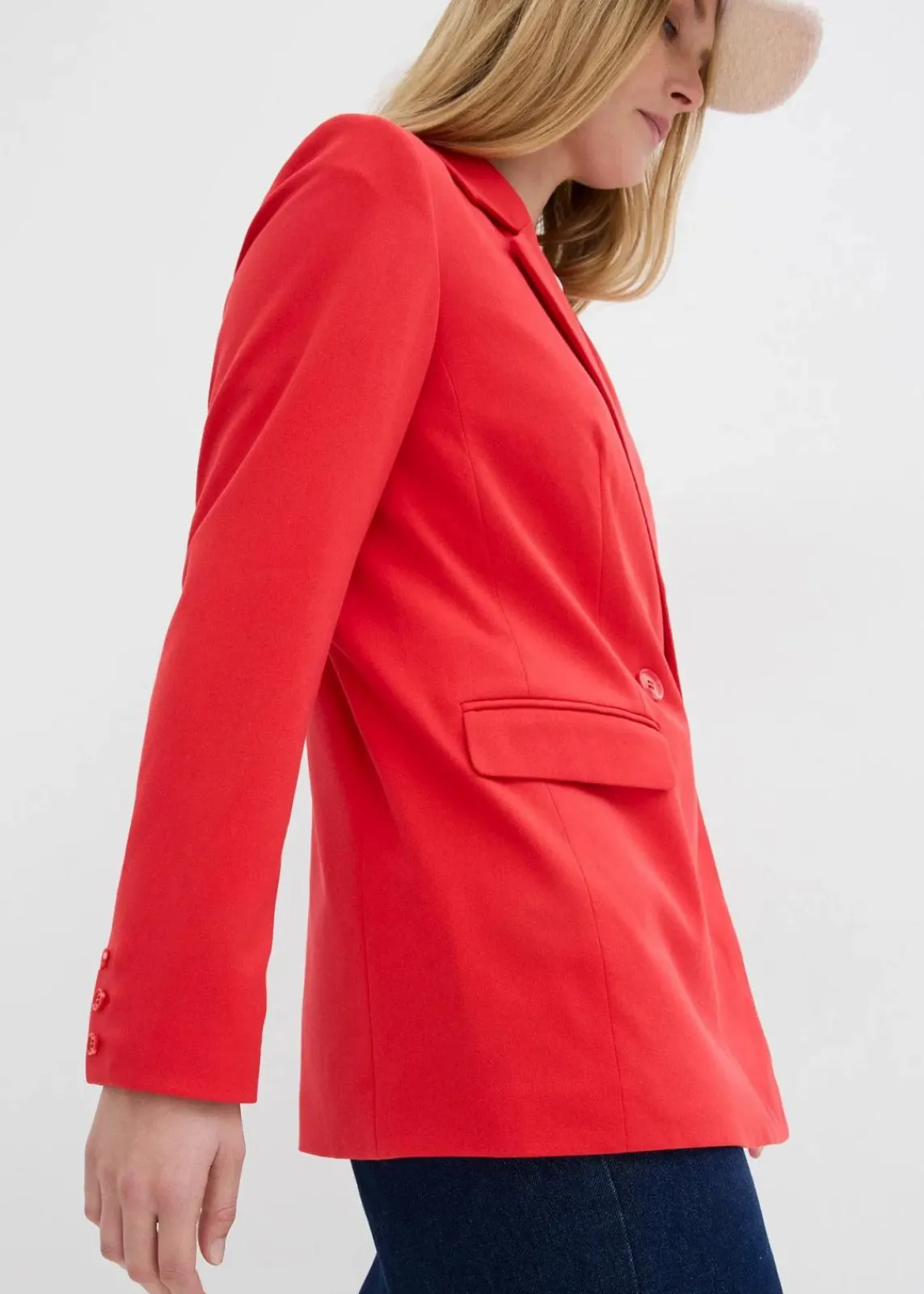 bonprix Bekleidung·Basics|Blazer^Oversize-Blazer erdbeere