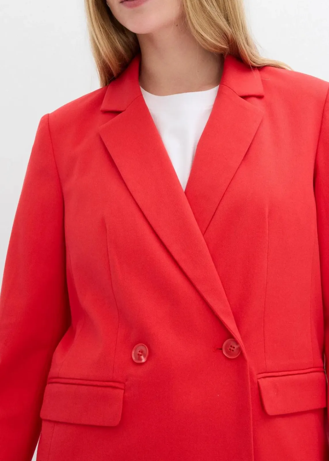 bonprix Bekleidung·Basics|Blazer^Oversize-Blazer erdbeere
