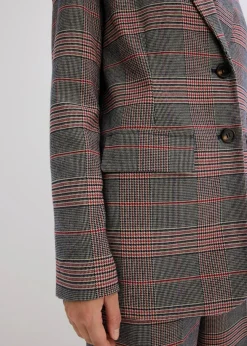 bonprix Bekleidung·Basics|Blazer^Oversize-Blazer braun/beige kariert
