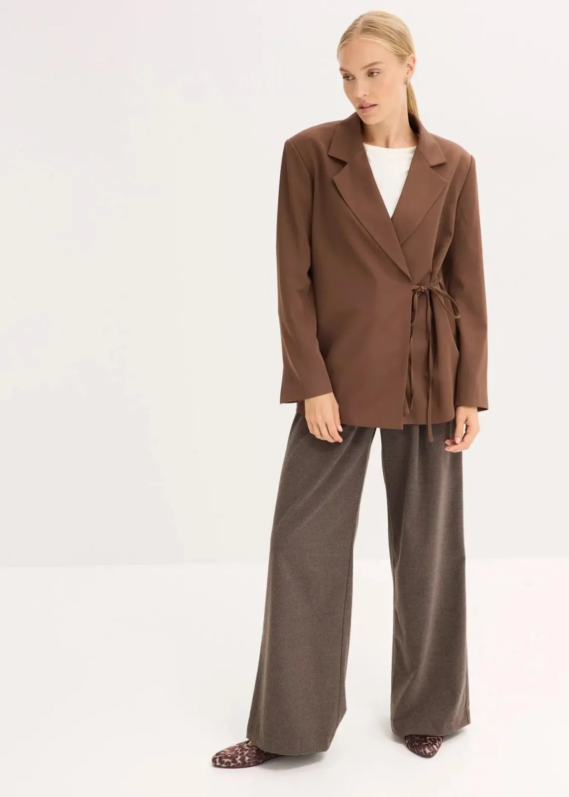 bonprix Bekleidung·Basics|Blazer^Oversize-Blazer braun