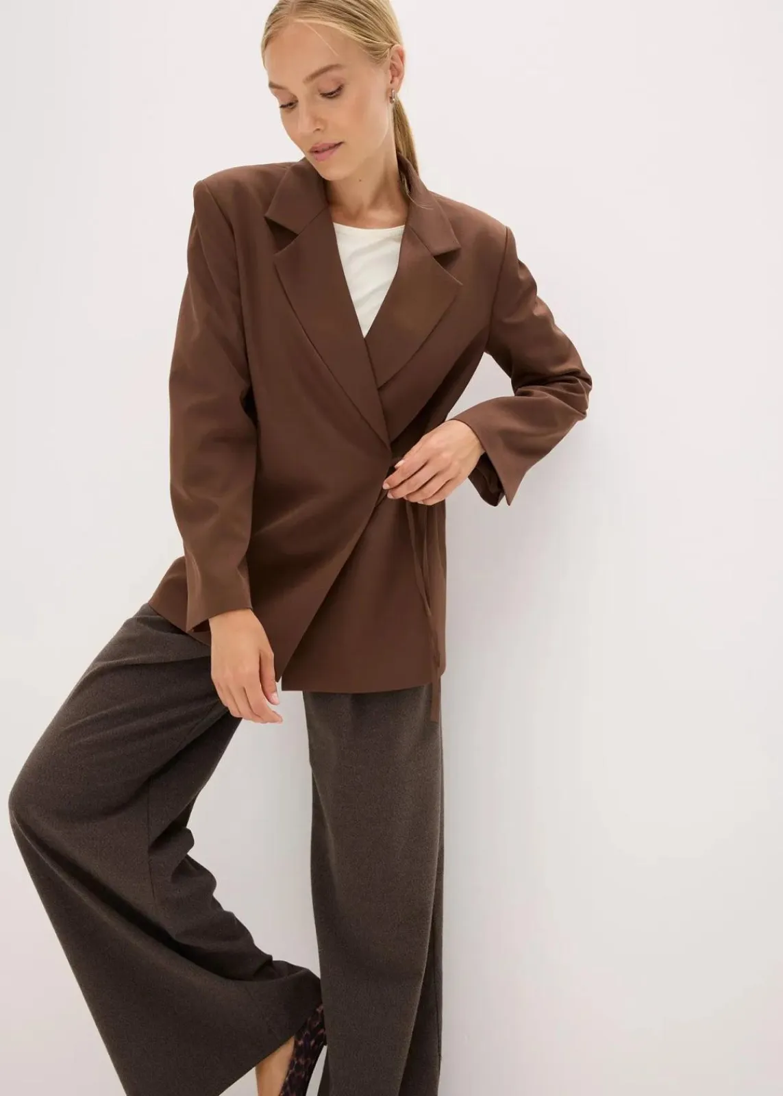 bonprix Bekleidung·Basics|Blazer^Oversize-Blazer braun