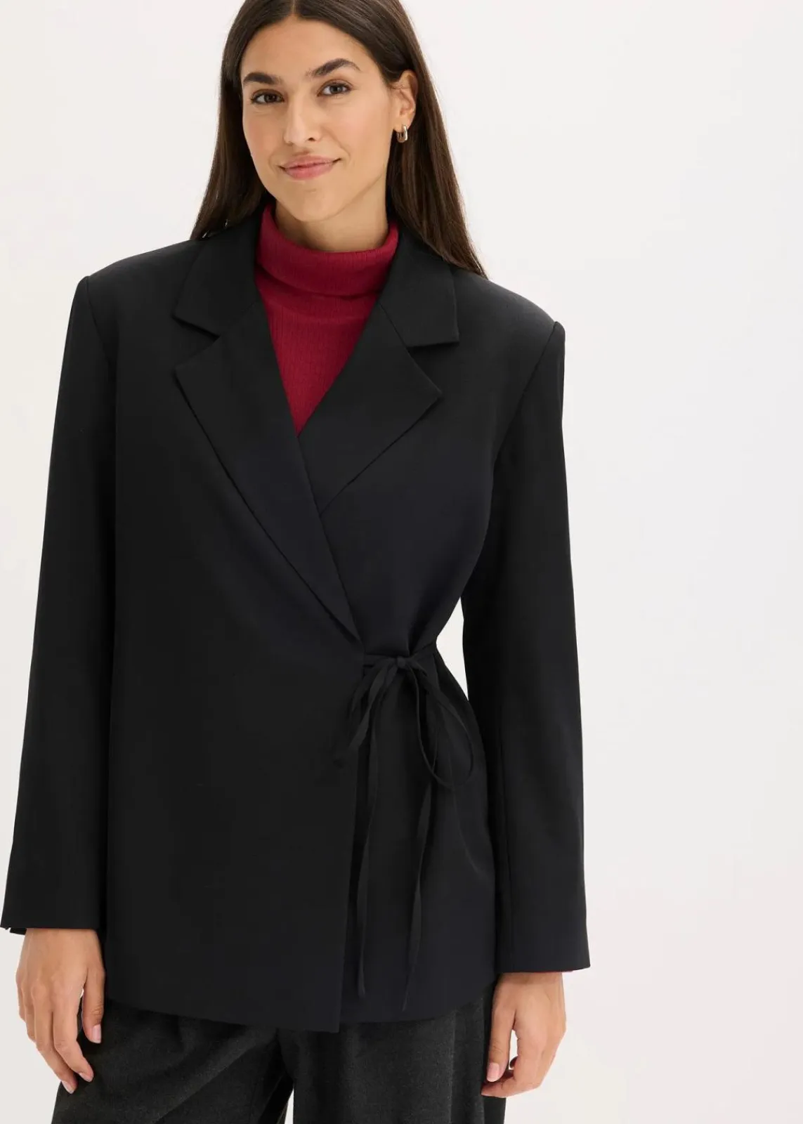 bonprix Blazer|Bekleidung·Basics^Oversize-Blazer schwarz