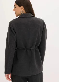 bonprix Bekleidung·Basics|Blazer^Oversize-Blazer anthrazit meliert