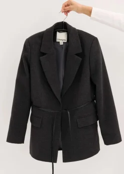 bonprix Bekleidung·Basics|Blazer^Oversize-Blazer anthrazit meliert