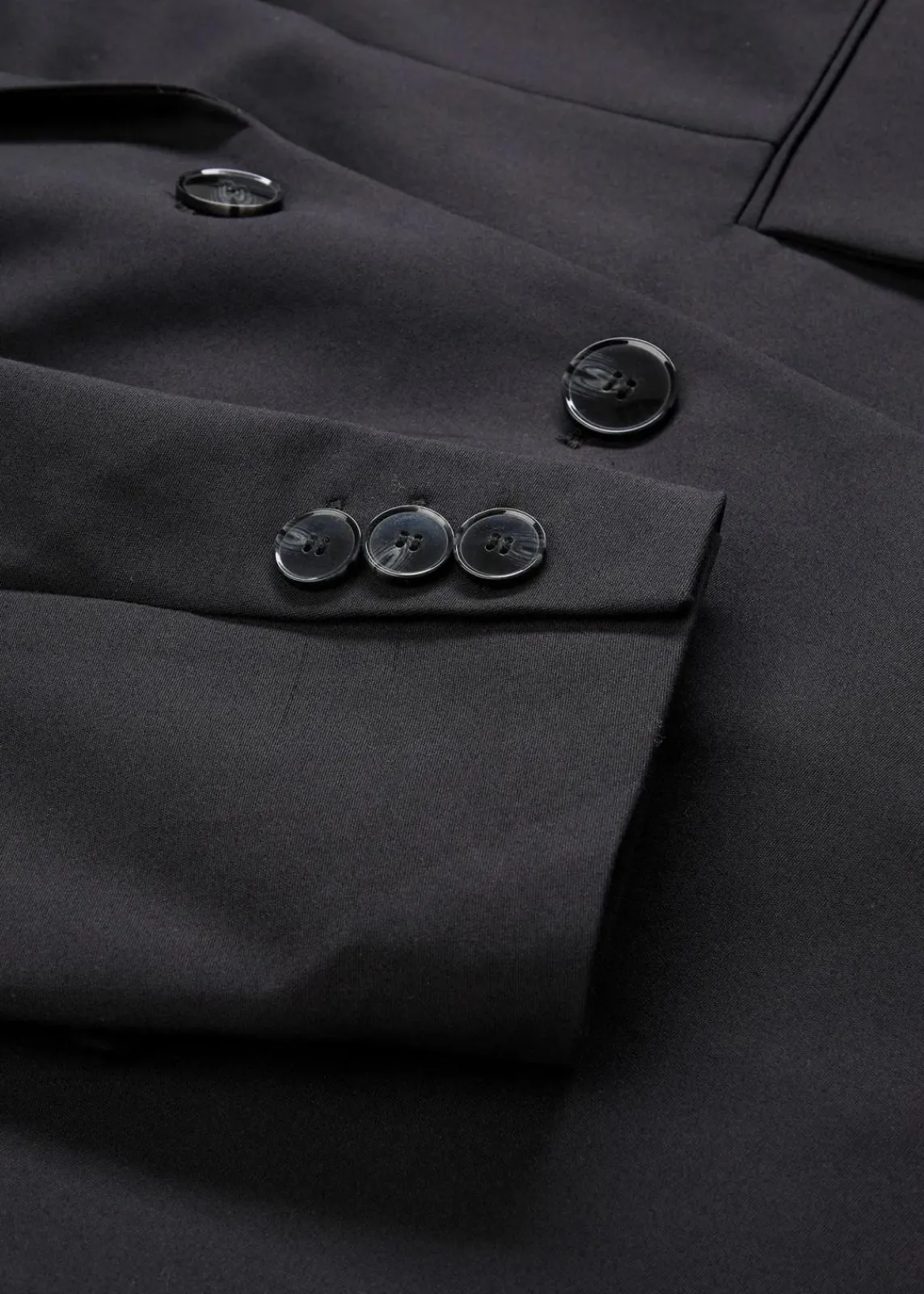 bonprix Blazer^Oversize-Blazer mit leichten Schulterpolstern schwarz