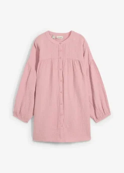 bonprix Nachhaltigere Materialien|Blusen & Tuniken^Oversize-Bluse aus Musselin aschrosa