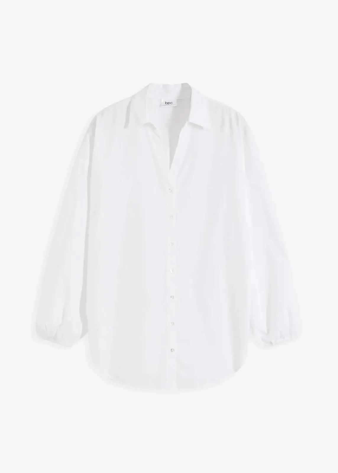 bonprix Bekleidung·Jacken & Mäntel|Blusen & Tuniken^Oversize-Bluse aus reiner Baumwolle weiß
