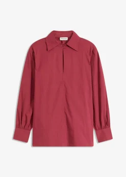 bonprix Blusen & Tuniken|Bekleidung·Jacken & Mäntel^Oversize-Bluse mit Volumenärmel pflaumenrot