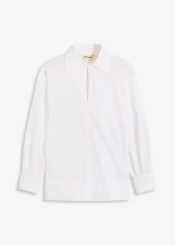 bonprix Bekleidung·Jacken & Mäntel|Blusen & Tuniken^Oversize-Bluse mit Volumenärmel weiß
