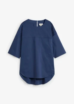 bonprix Blusen & Tuniken|Bekleidung·Jacken & Mäntel^Oversized Blusenshirt tiefblau