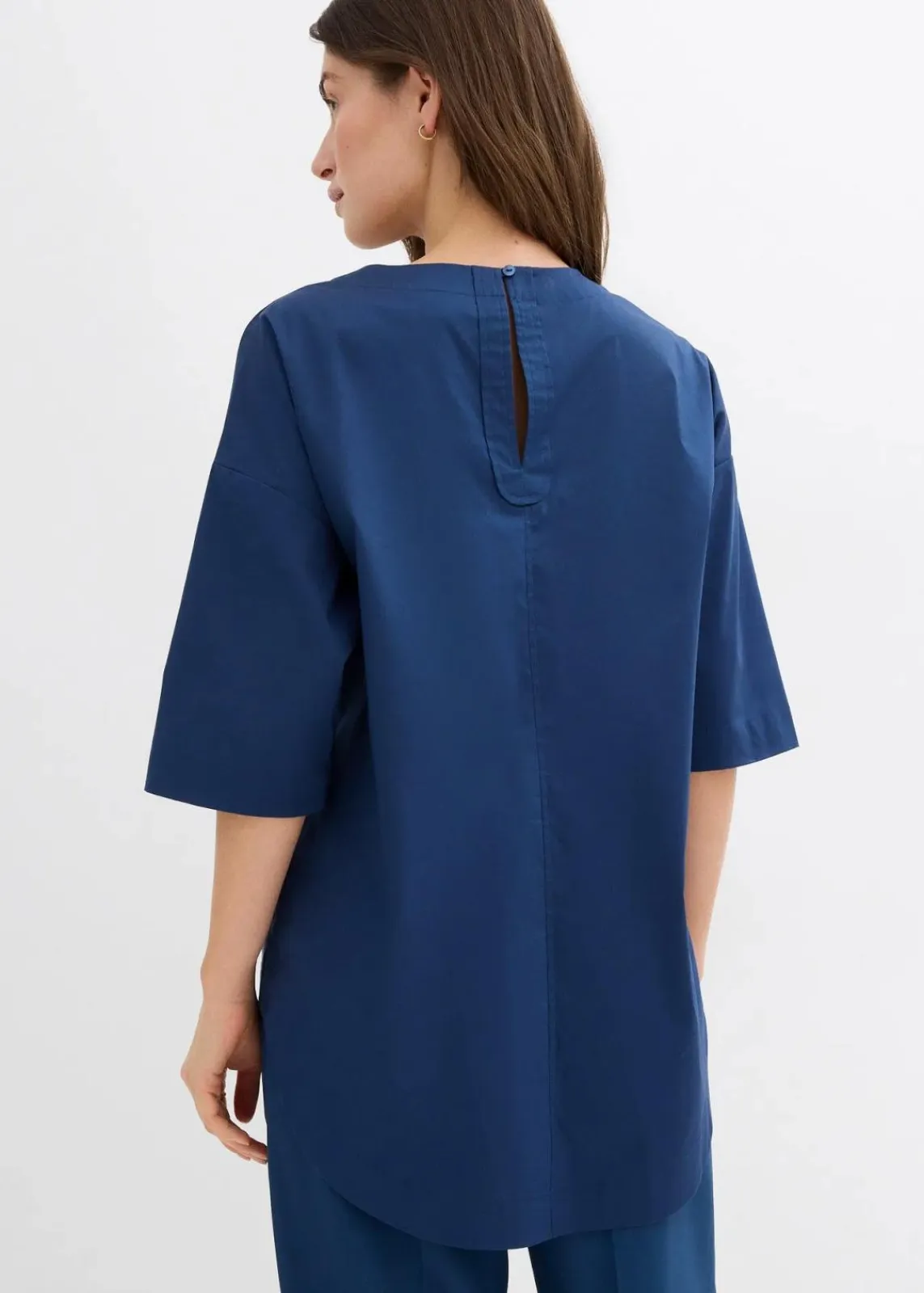 bonprix Blusen & Tuniken|Bekleidung·Jacken & Mäntel^Oversized Blusenshirt tiefblau