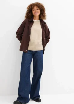 bonprix Pullover & Strickjacken|Strickmode^Oversized Pullunder sand meliert