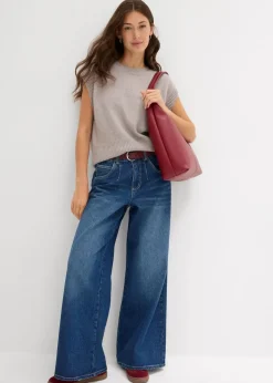 bonprix Bekleidung·Umstandsmode|Bekleidung·Jeans^Oversized Pullunder hellgrau meliert