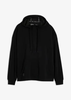 bonprix Bekleidung·Sweat|Bekleidung·Blusen & Tuniken^Oversized Sport-Hoodie mit Modal, ultrasoft schwarz