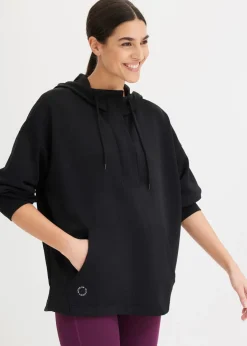 bonprix Bekleidung·Sweat|Bekleidung·Blusen & Tuniken^Oversized Sport-Hoodie mit Modal, ultrasoft schwarz
