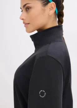bonprix Bekleidung·Sweat|Bekleidung·Hosen^Oversized Sport-Jacke aus stabilem Baumwollgriff schwarz