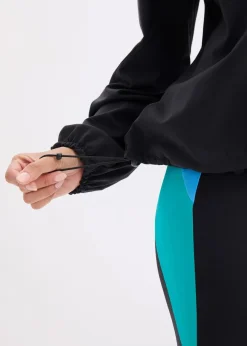bonprix Bekleidung·Sweat|Bekleidung·Hosen^Oversized Sport-Jacke aus stabilem Baumwollgriff schwarz