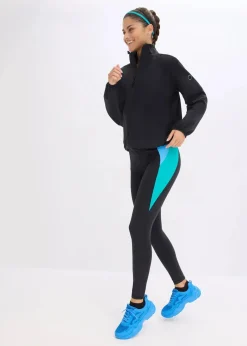 bonprix Bekleidung·Sweat|Bekleidung·Hosen^Oversized Sport-Jacke aus stabilem Baumwollgriff schwarz