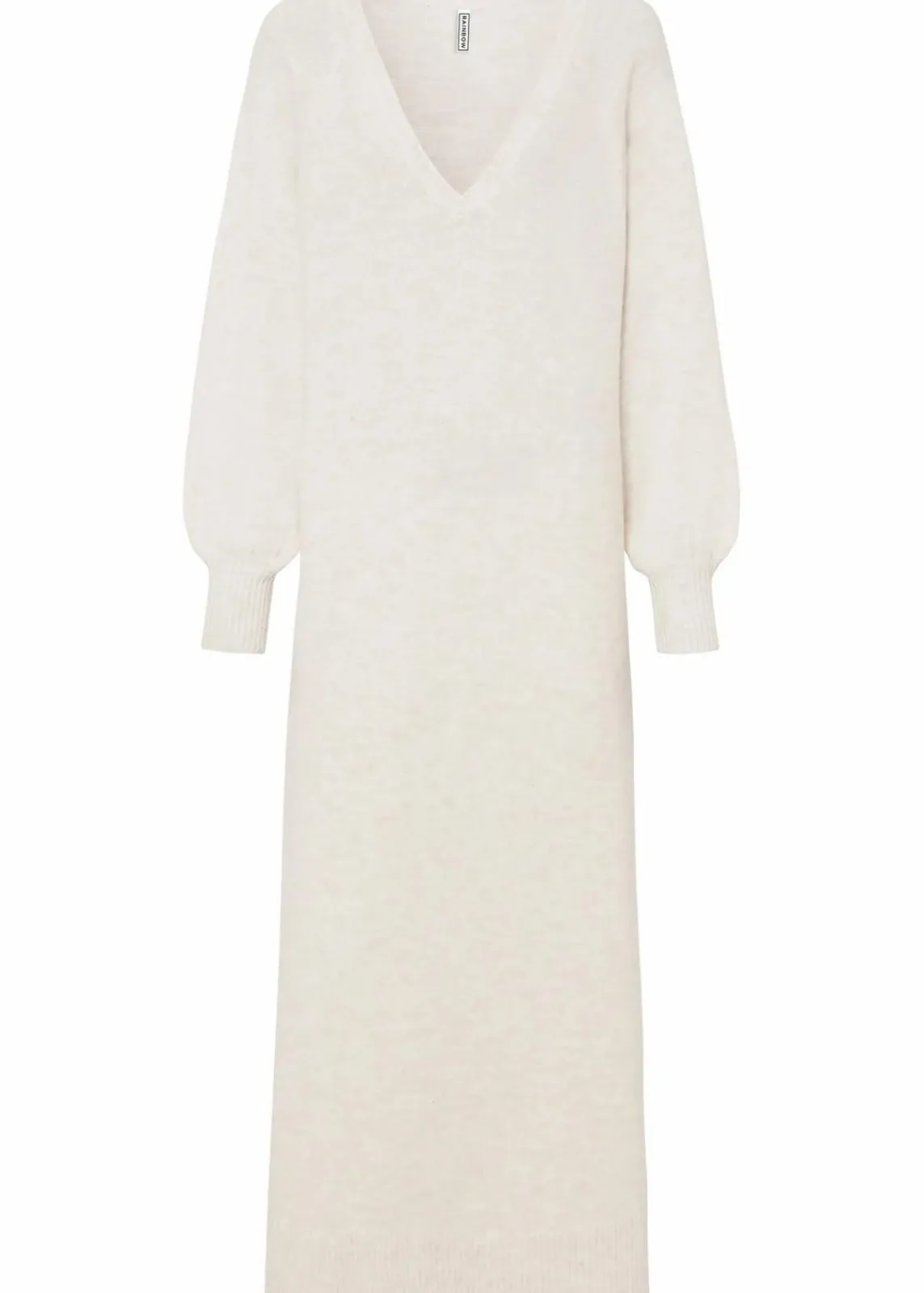 bonprix Strickmode|Kleider^Oversized Strickkleid in Midilänge wollweiß meliert