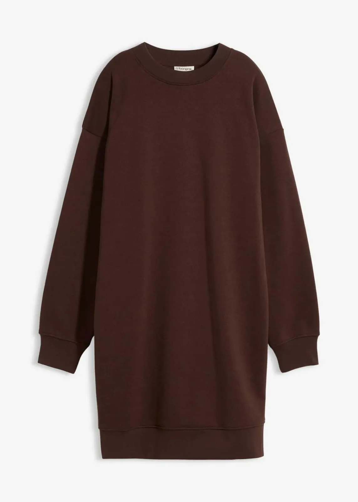 bonprix Kleider|Sweat^Oversized Sweatkleid dunkelbraun