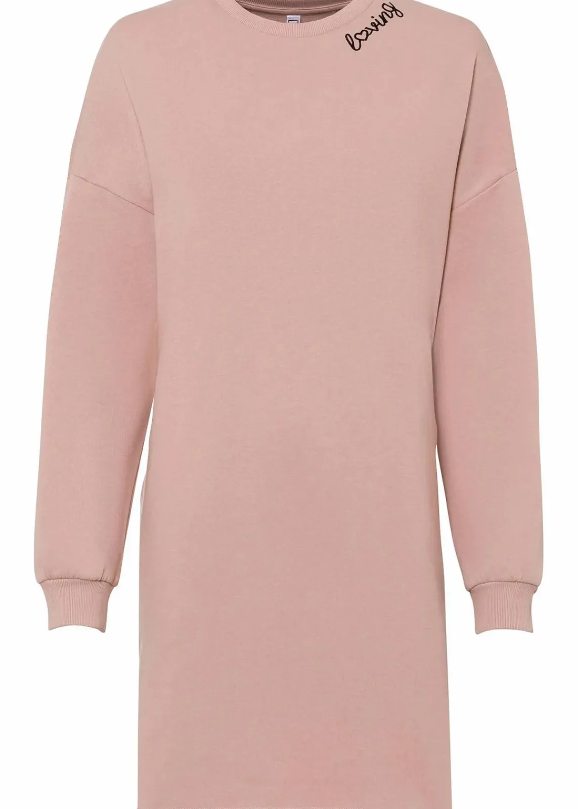 bonprix Kleider|Sweat^Oversized Sweatkleid vintagerosa