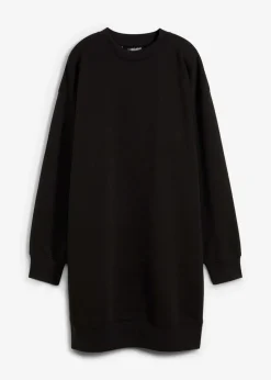 bonprix Kleider|Sweat^Oversized Sweatkleid schwarz