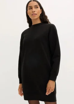 bonprix Kleider|Sweat^Oversized Sweatkleid schwarz