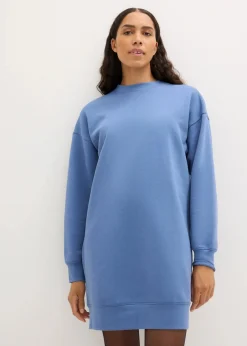 bonprix Kleider|Sweat^Oversized Sweatkleid jeansblau