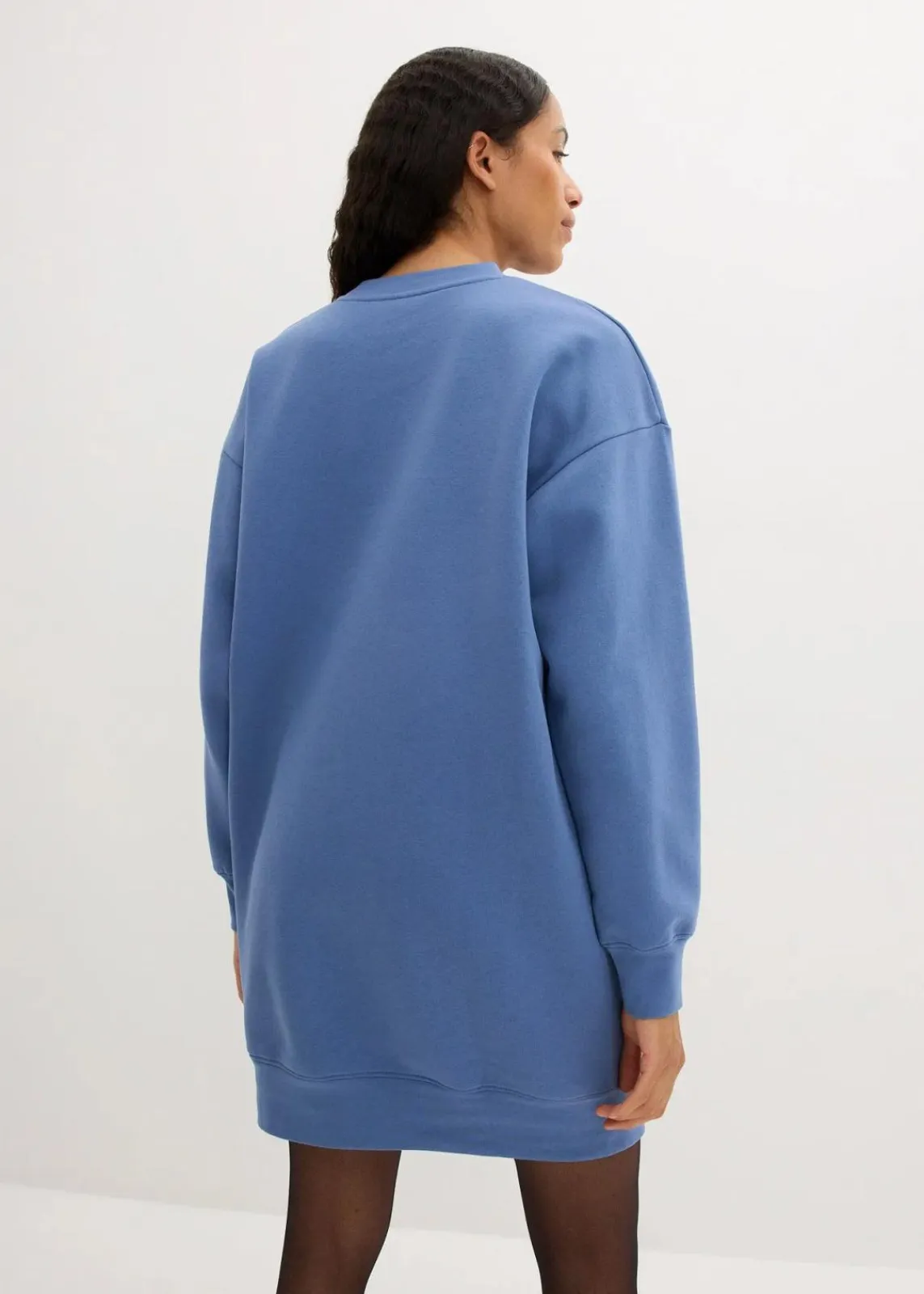 bonprix Kleider|Sweat^Oversized Sweatkleid jeansblau