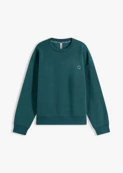 bonprix Bekleidung·Sweat|Sportbekleidung^Oversized Thermo-Sweatpullover, schnelltrocknend petrolgrün