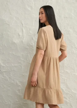 bonprix Bekleidung·Pullover & Strickjacken|Kleider^Oversized-Kleid aus Baumwoll-Musselin hellkhaki
