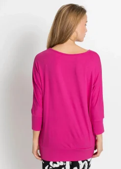 bonprix Shirts & Tops|Nachhaltigere Materialien^Oversized-Shirt aus fließender Viskose magnolienpink